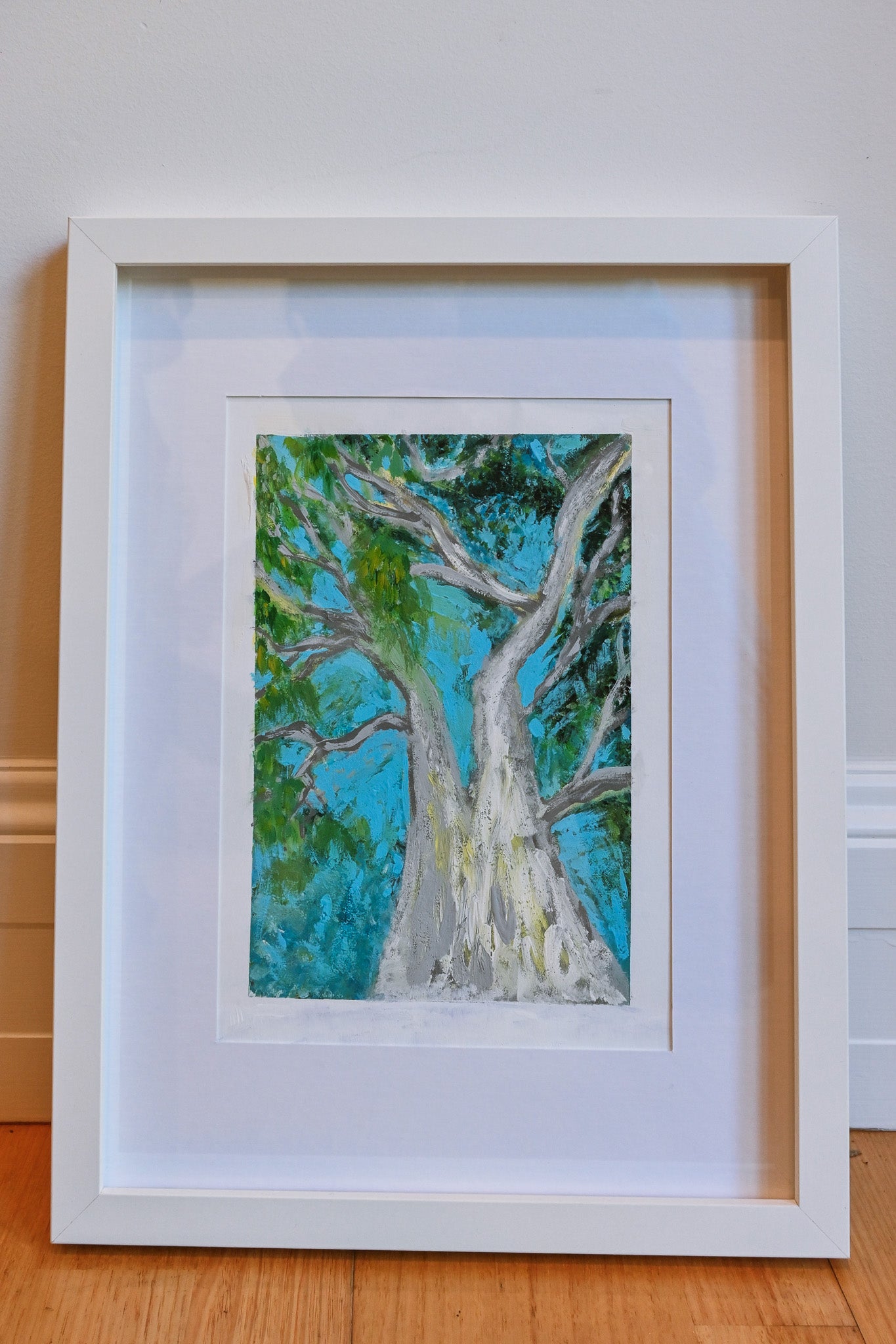 Standing Tall - Original A4 Painting (Framed)