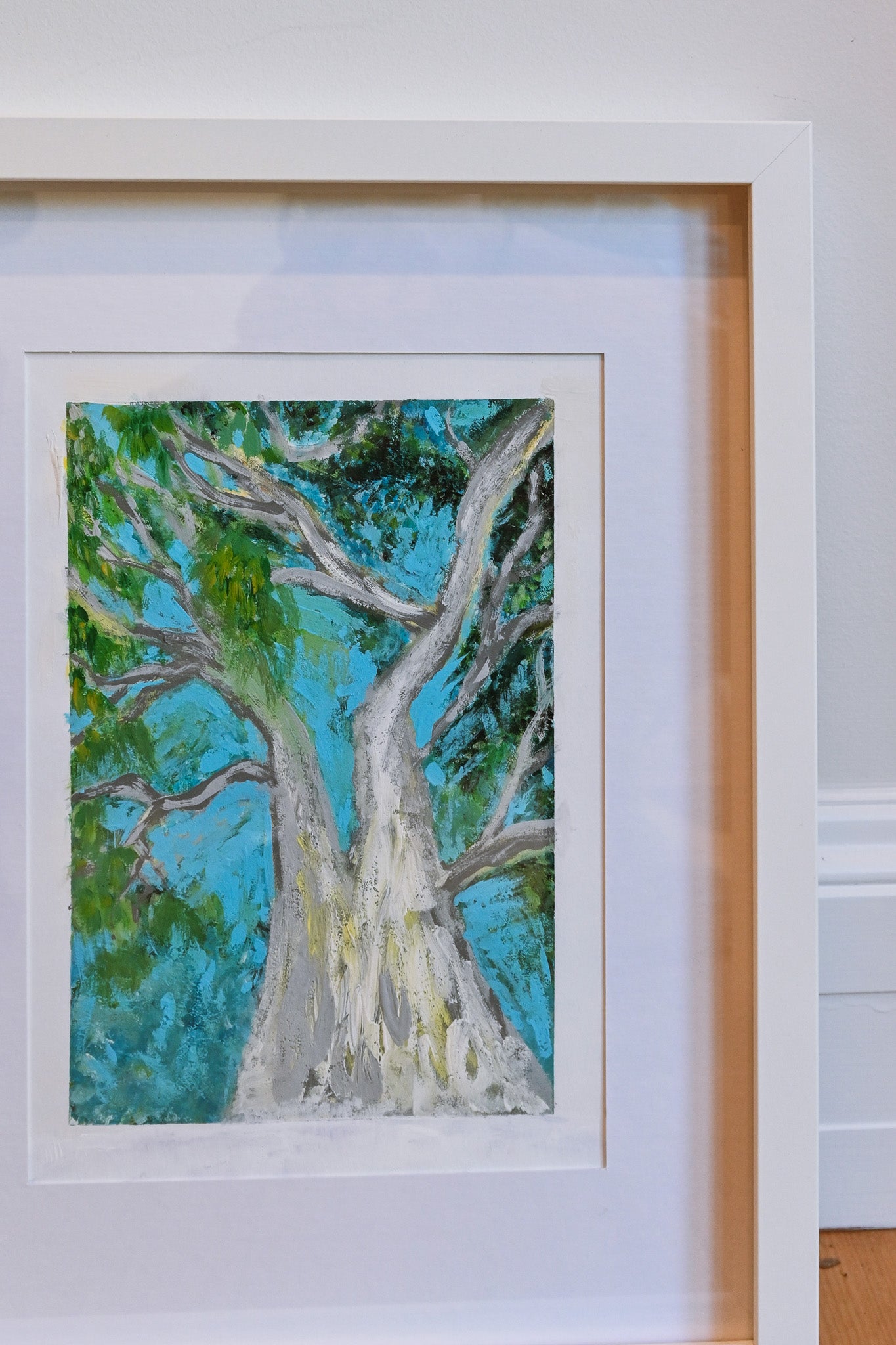 Standing Tall - Original A4 Painting (Framed)