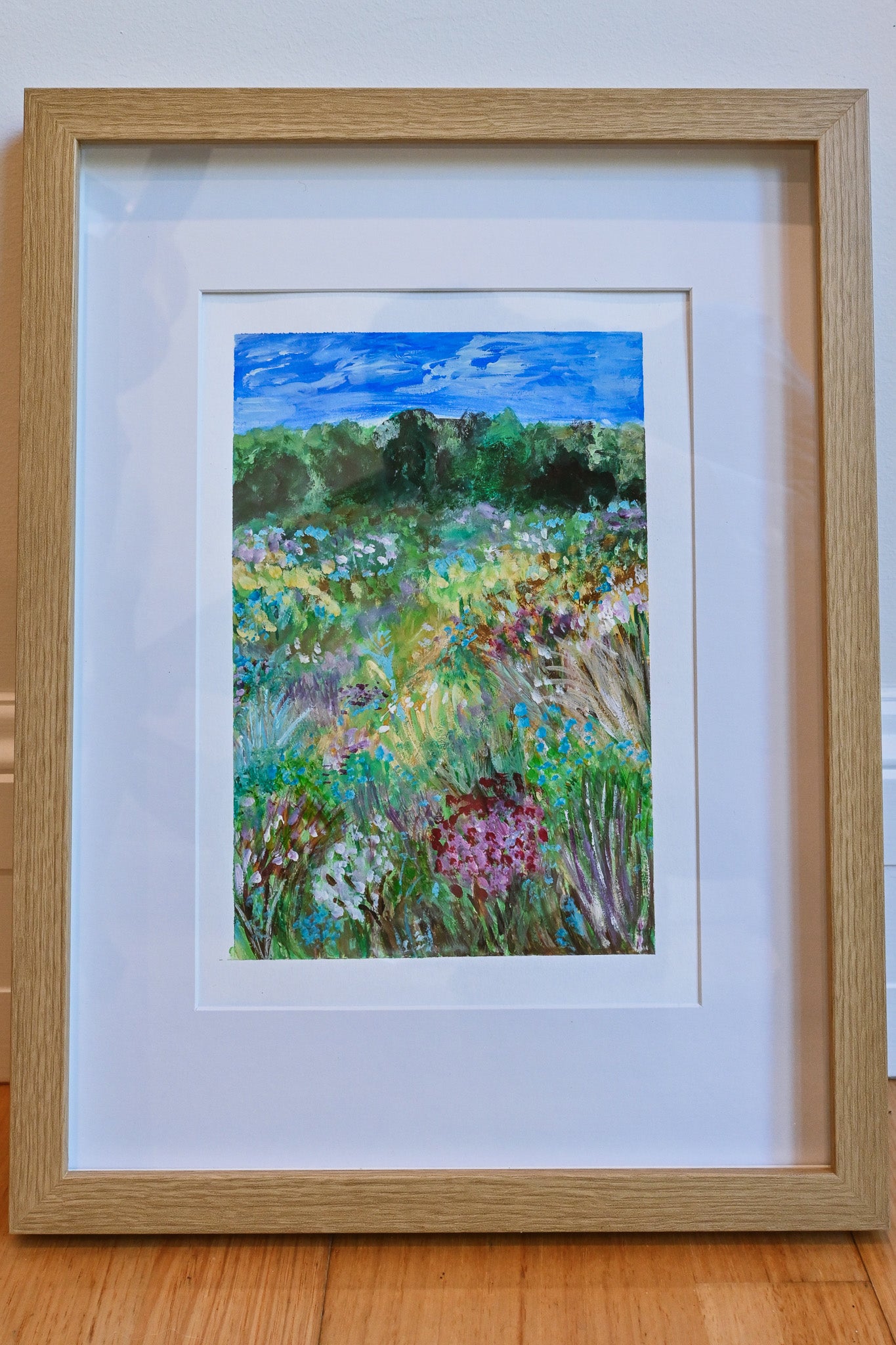 Fynbos - Original A4 Painting (Framed)