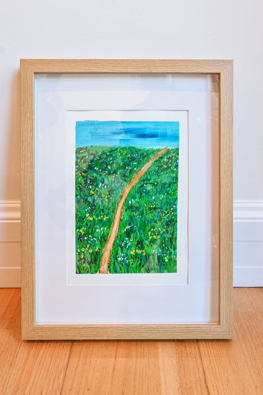 Sacramento's Secret - Original A4 Painting (Framed)